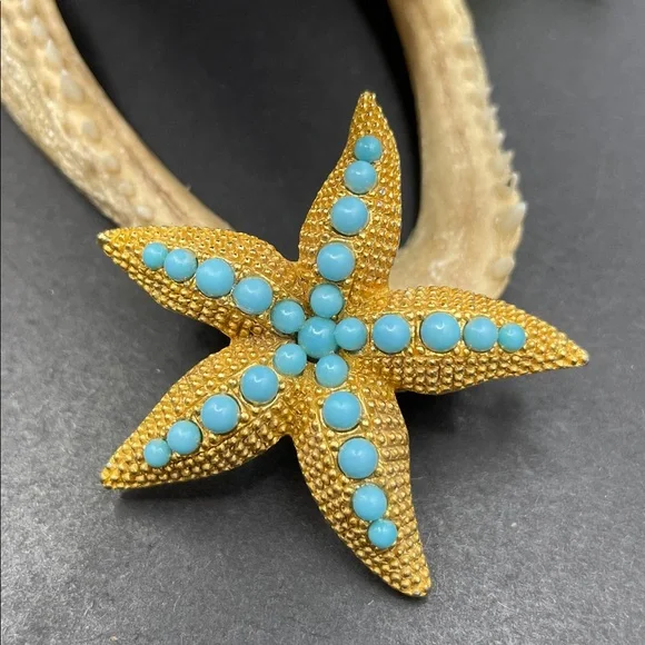 DeNicola starfish brooch vintage - Picture 3 of 7